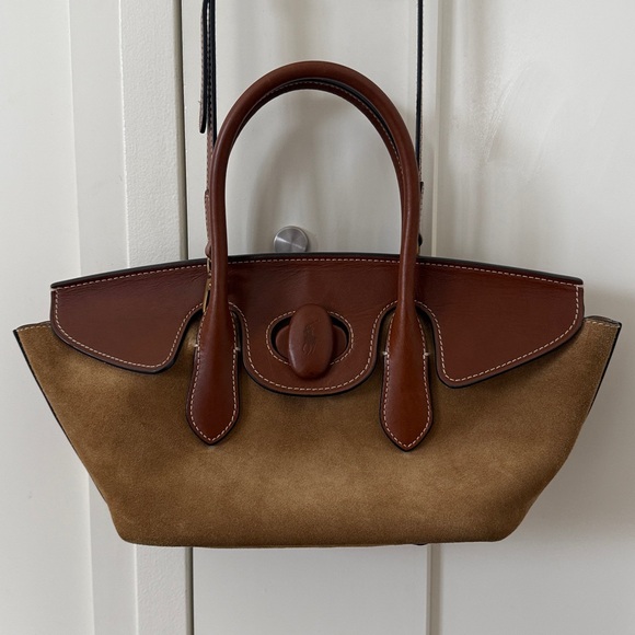 Polo Ralph Lauren Handbags - POLO Ralph Lauren East-West Suede Satchel